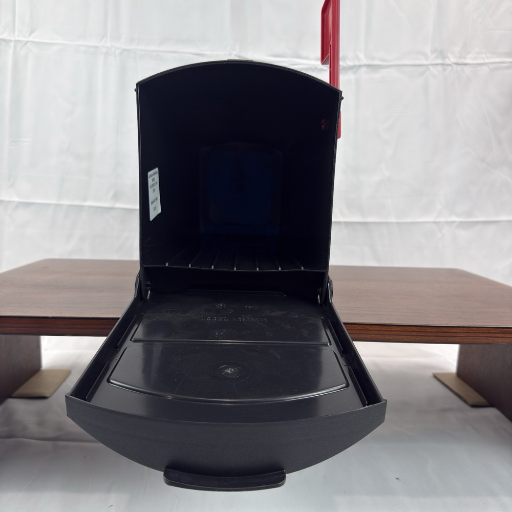 Architectural Mailbox Patriot Large Capacity Plastic Post Mount Mailbox - Black