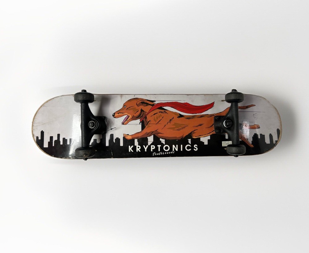 Kryptonics  Super dog Skateboard Complete With Kryptonics Wheels