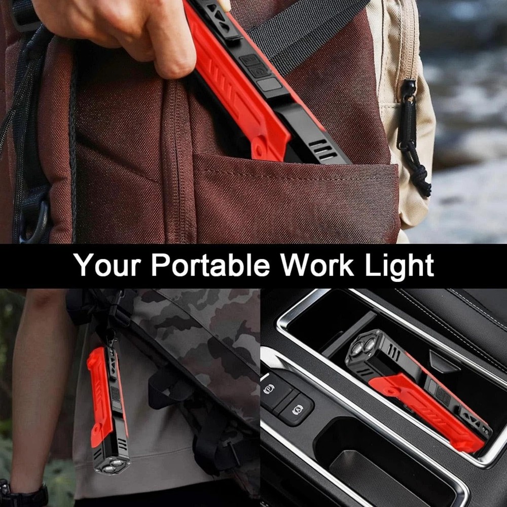 Rechargeable LED Work Light Portable 600LM Multi-Mode Flashlight Lamp Tool