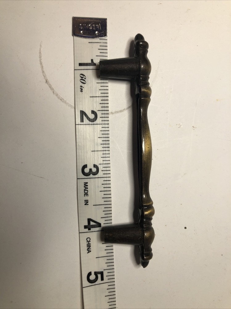 Vintage Cabinet Door Handle Drawer Pull Brass