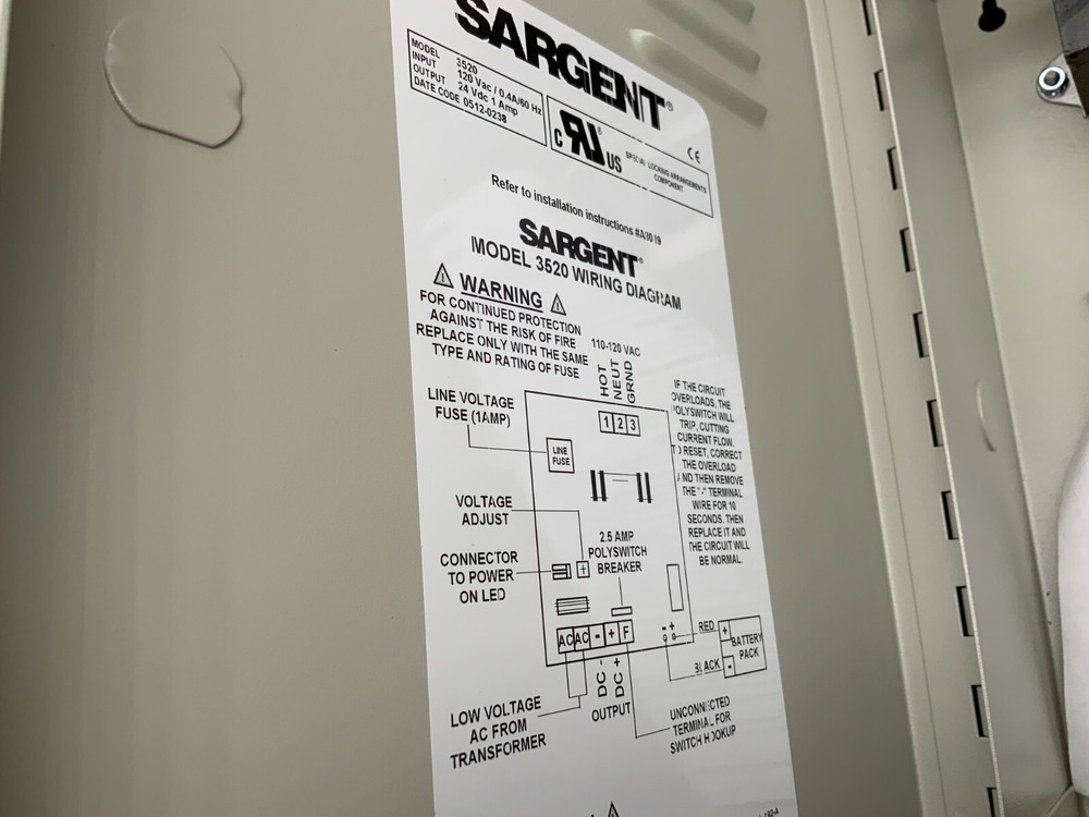 Sargent Model 3520 Power Supply
