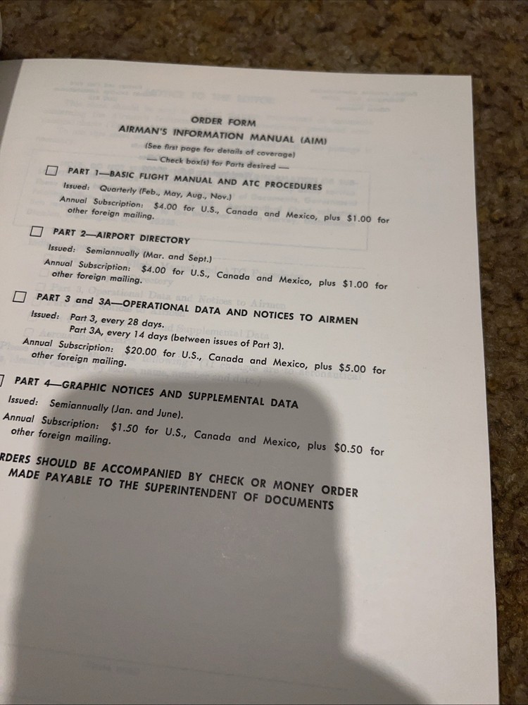 AIM Airman’s Information Manual August 1972 Part 1 Basic Flight & ATC Procedures