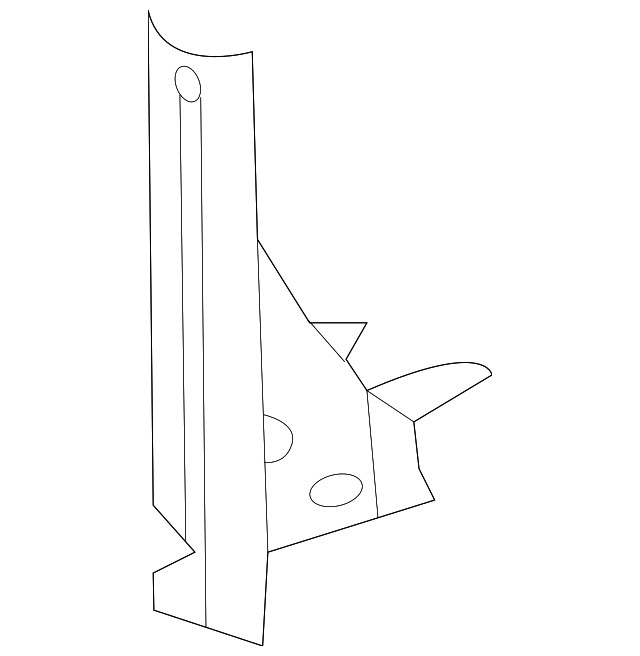 Genuine GM Driver Side Headlamp Bracket 39160712