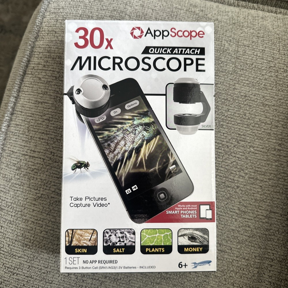 AppScope 30x Quick Attach Microscope for Android/Apple