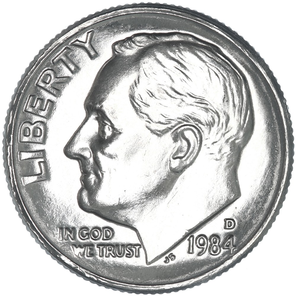 1984 D Roosevelt Dime BU US Coin