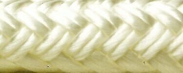 SEACHOICE Double Braid Nylon Dock Line, White, 5/8" x 20'