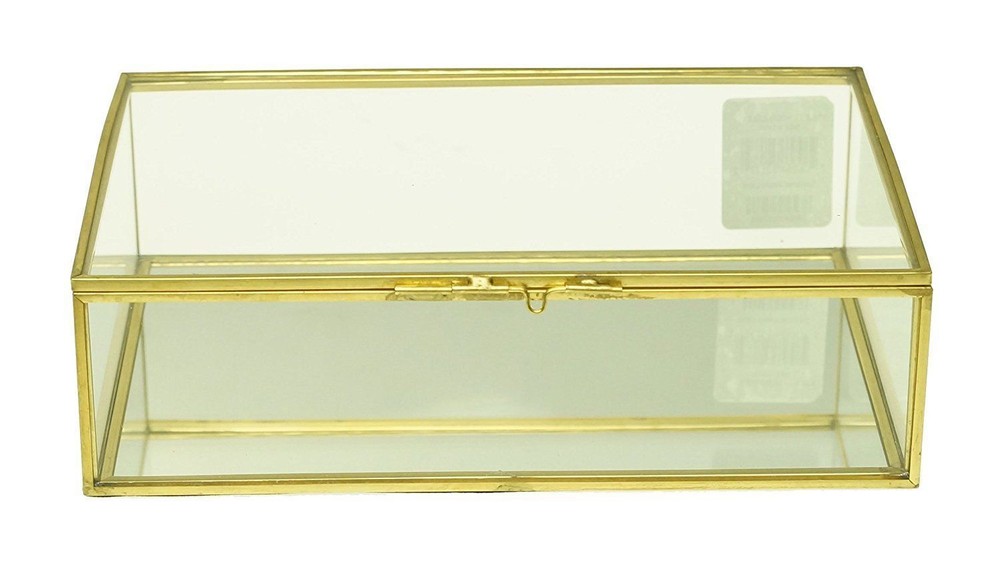 Design Studio Medium Glass Box Gold