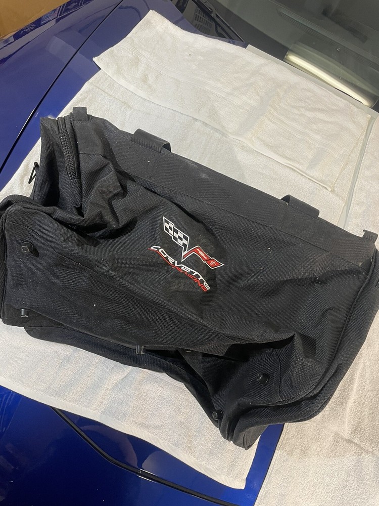 corvette embroidered duffel bag Corvette Racing Emblem