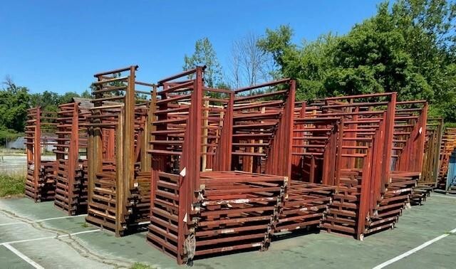 Portable Stack Rack Nestable Nesting Stacking Pallet Stack Warehouse Stacker