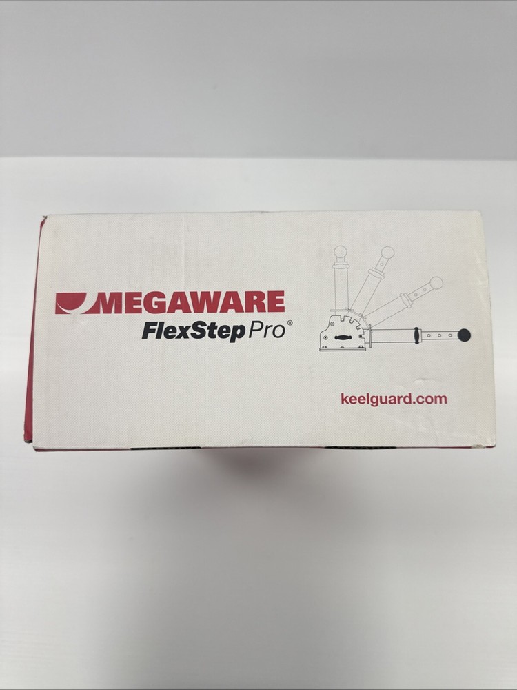 Megaware FlexStep Pro - Adjustable Boat Trailer Step, Aluminum Stair