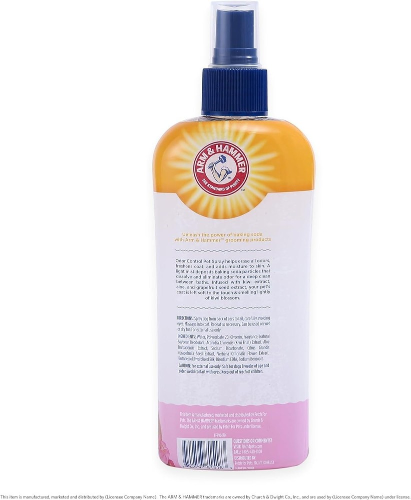 for Pets Super Deodorizing Dog Spray with Baking Soda for Odor Control, Fresh...