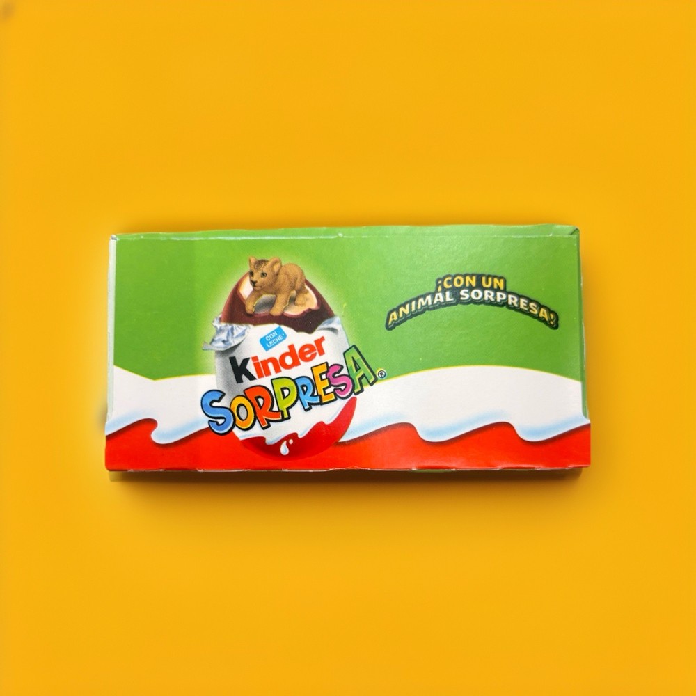 4-Pack Kinder Surprise Chocolate Eggs (2pc Boxes) (20g Eggs) (Animal Kingdom)