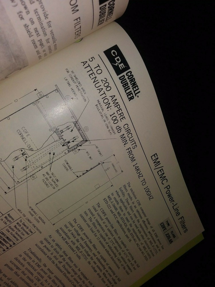 Cornell-Dubilier Electronics Component 1970 Selector Catalog 119 Pages