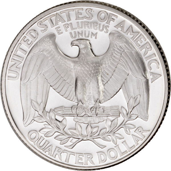 1997 S proof Washington quarter