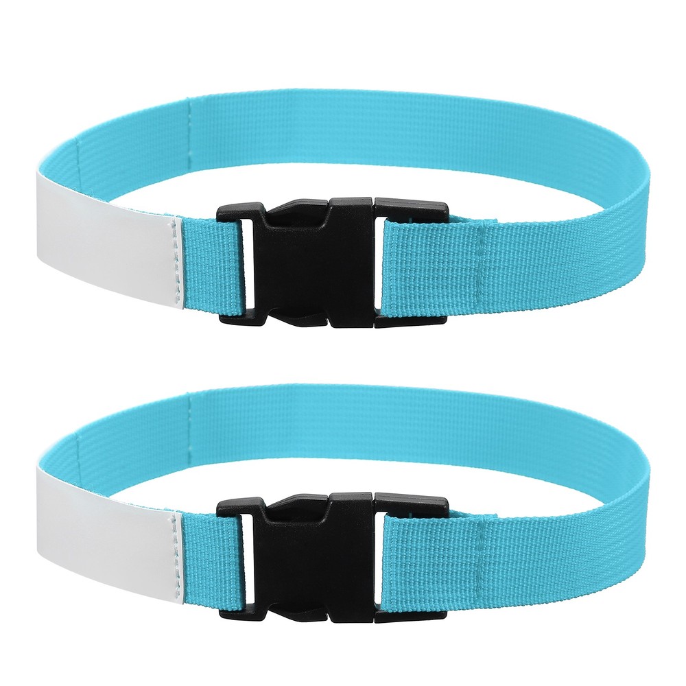 2 Pcs Multipurpose Laundry Strap with Buckle, Light Blue