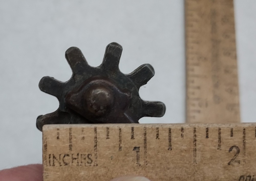 single Cowboy SPUR - RIGHT - Fixed Button - listing #903253