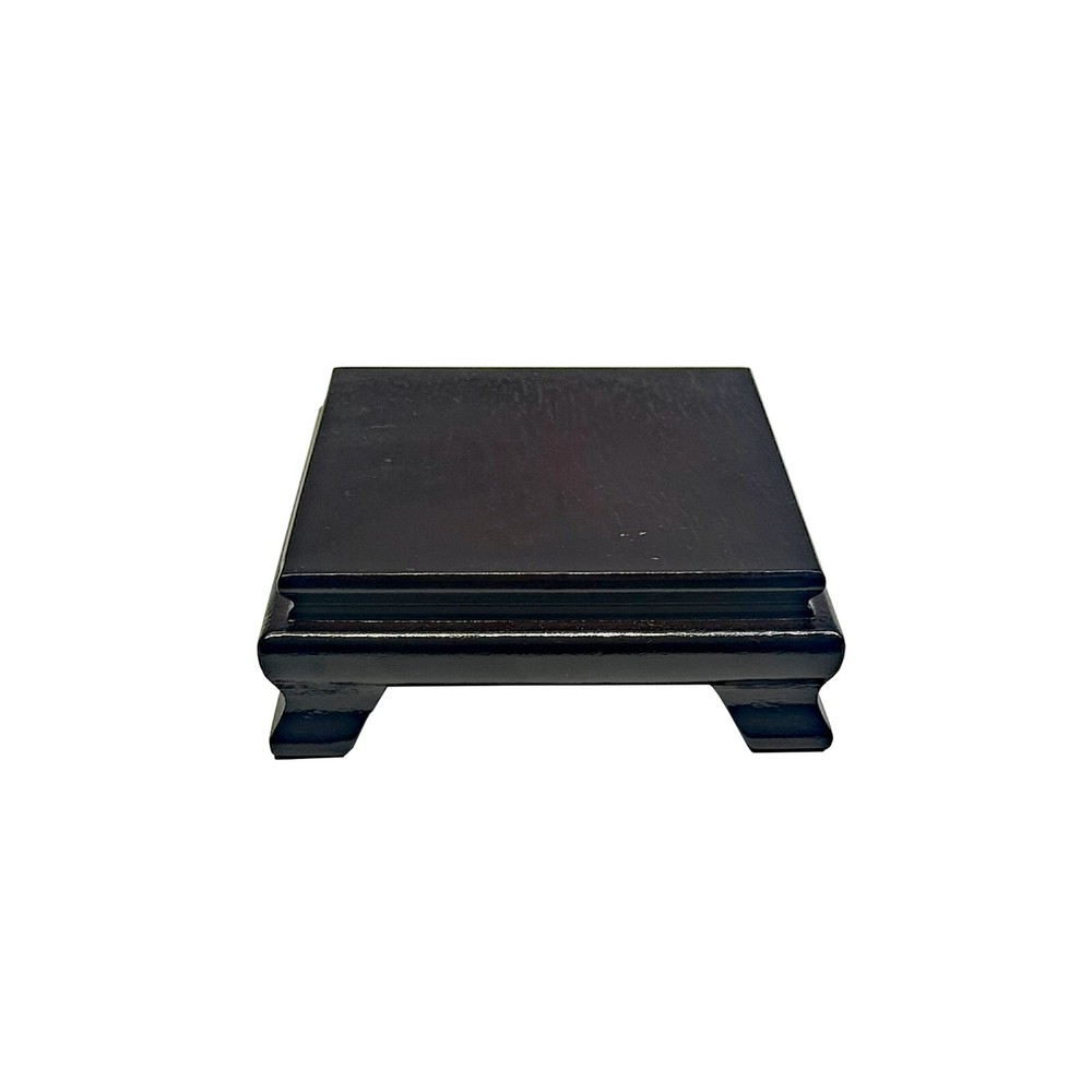 2" Dark Brown Wood Square Shape Display Stand Riser Easel ws4141A