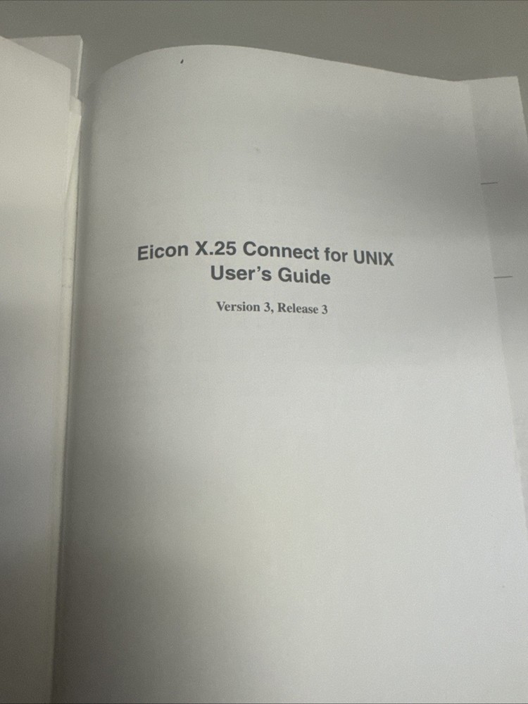EICON TECH SOFTWARE MEDIA FOR SCO UNIX & UNIXWARE + USER'S GUIDE (#149)