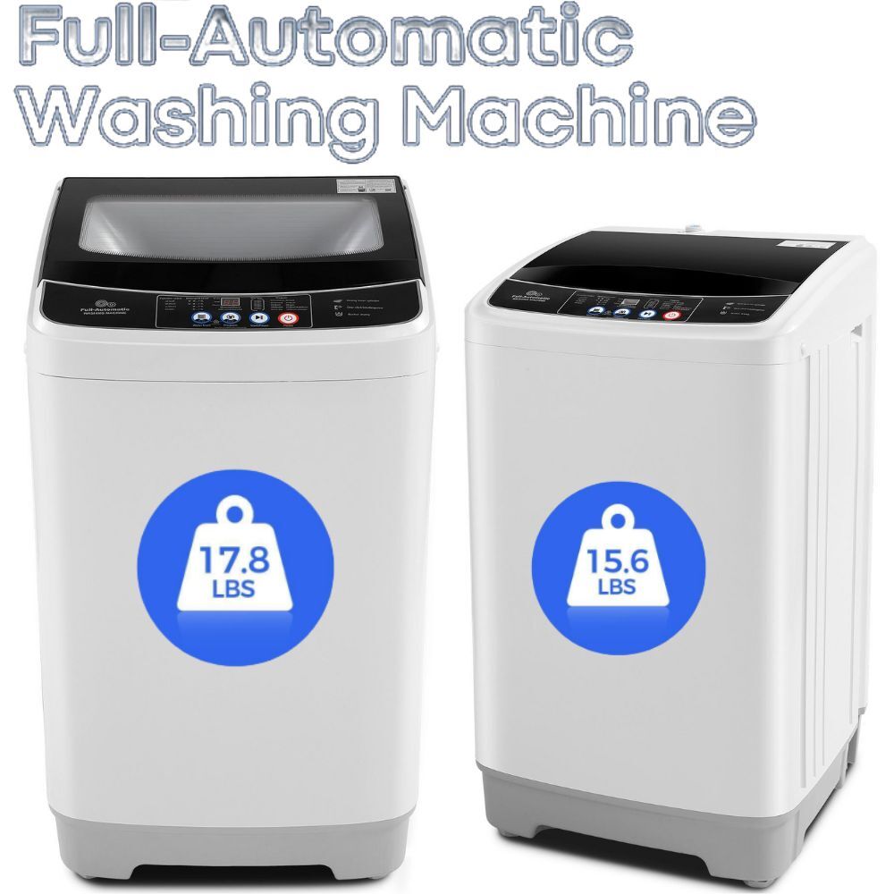 Washing Machine Full-Automatic Portable Washer Combo with Drain Pump 10 Program