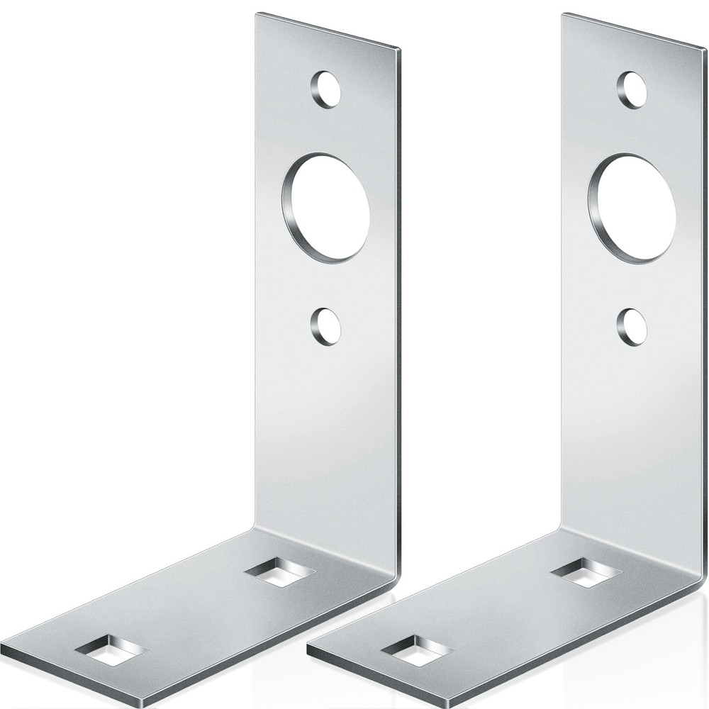 2 Pack Galvanized Trailer Light Brackets L-Shape Tail Light Bracket for Boat