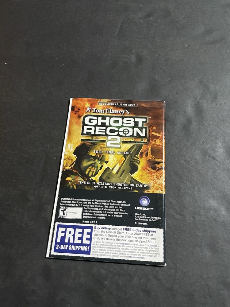 tom clancy classic trilogy xbox Manual Only