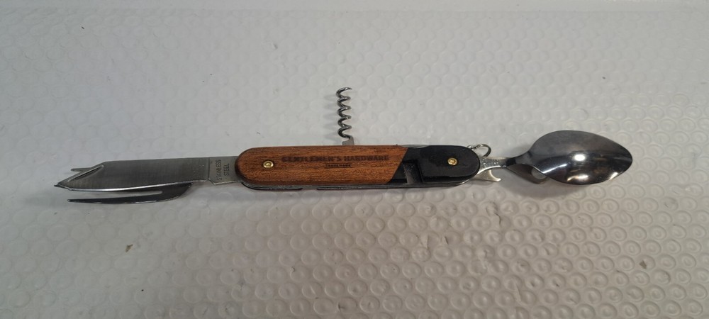 GENTLEMENS HARDWARE BRANDED MESS KIT MULTITOOL SPOON, KNIFE FORK