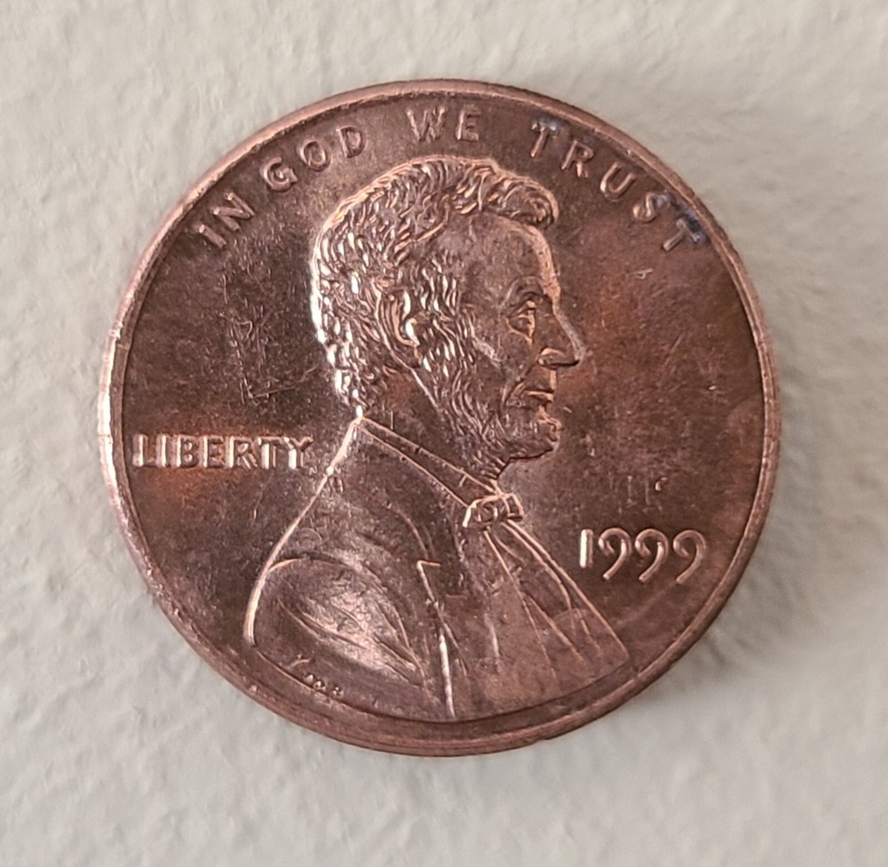 1999 Penny, No Mint mark, Error, Close "S-OF"