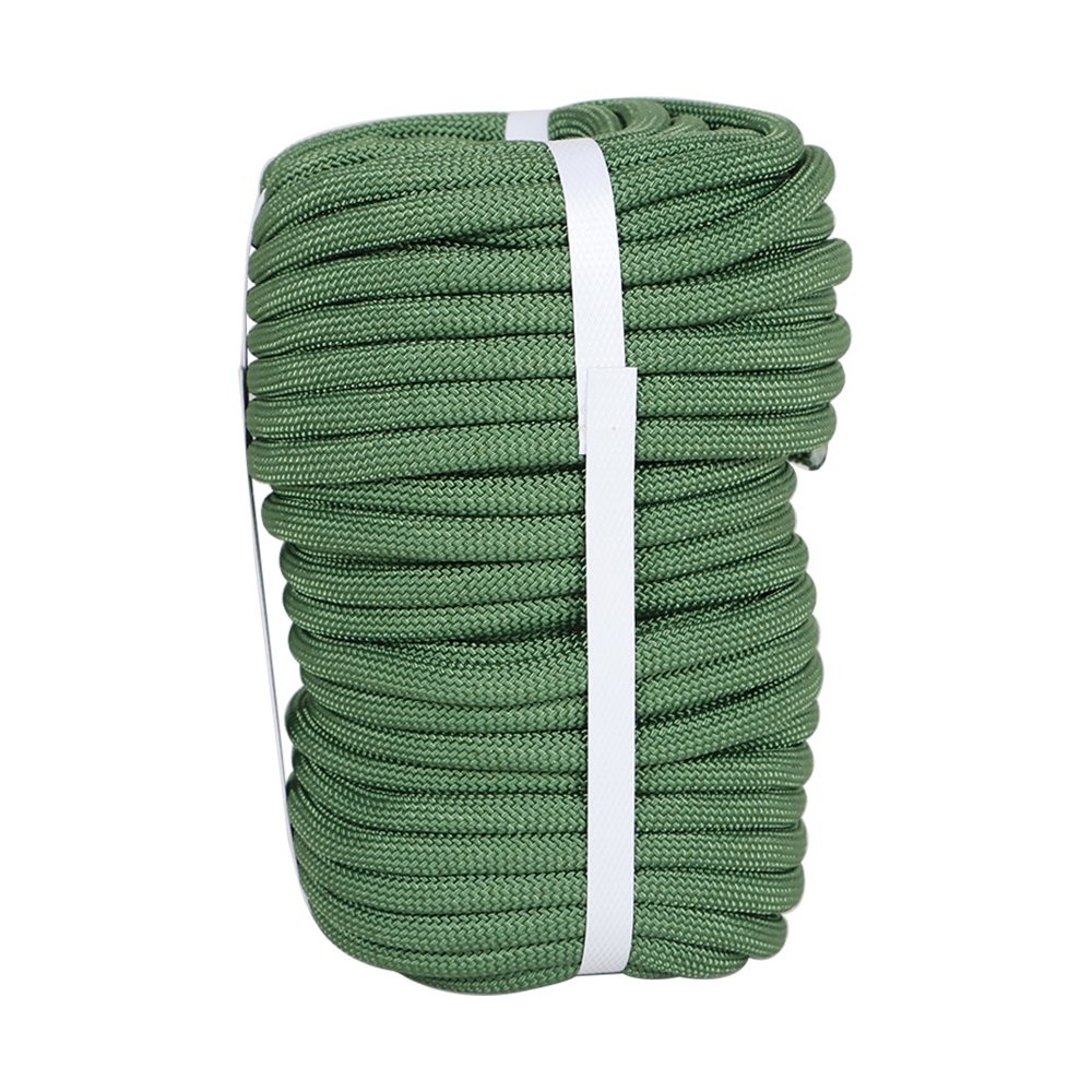 LABLT 3/8" × 100' 3520Lbs Armygreen Strong Pulling Rope Braided Polyester Rope