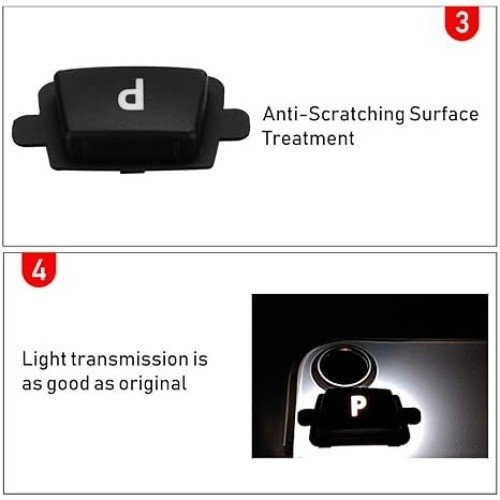 Compatible with Gear Shift P Button, Gear Shift Knob Lever Parking Button Cover