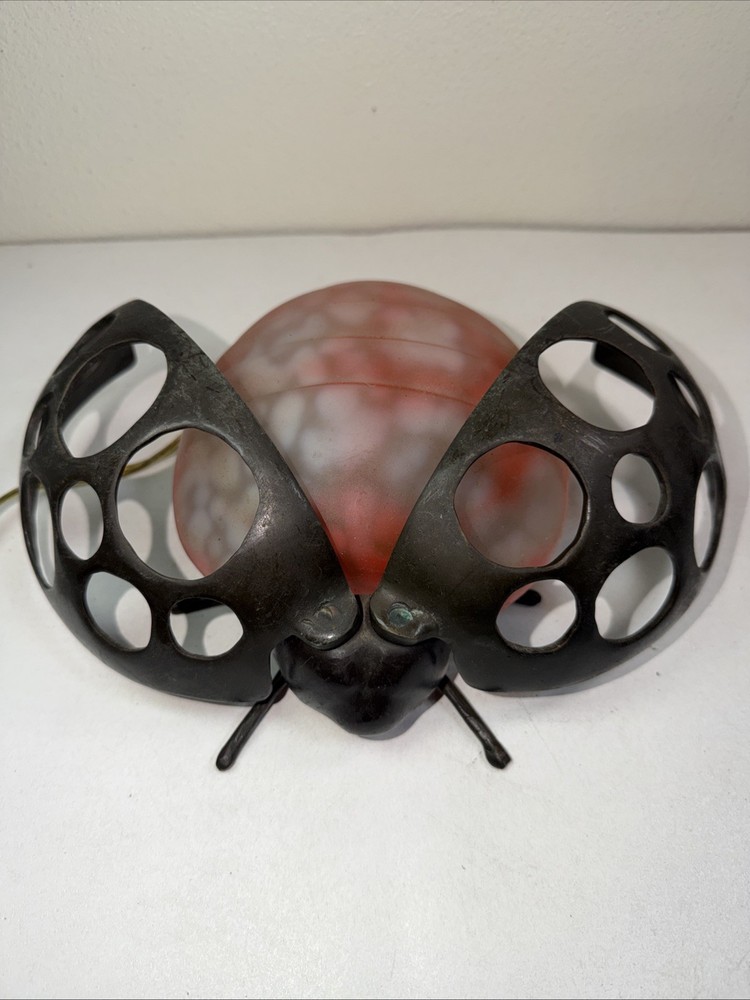 Brass Ladybug Light Table Desk Lamp Lady Bug Lamp