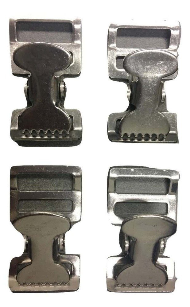 ALLIGATOR CLIP 1" STAINLESS STEEL CLAMP 4 PACK| RatchetStrap.com