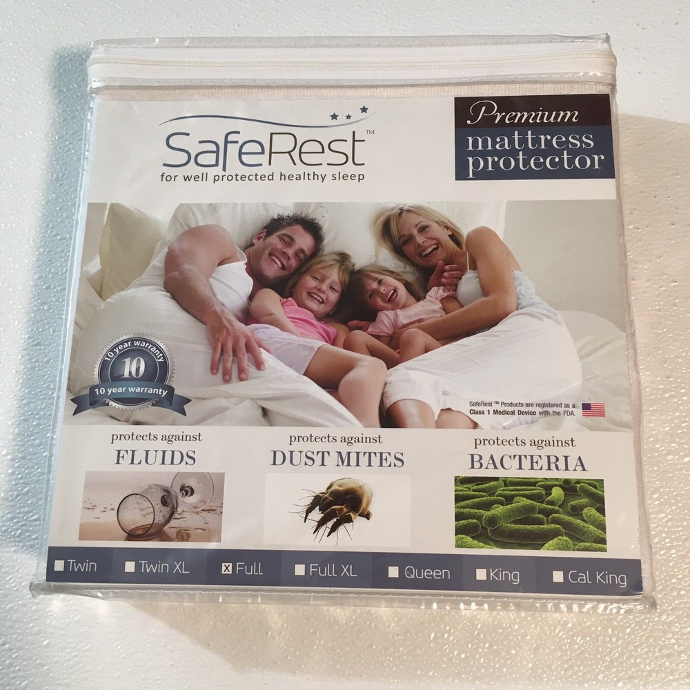 SafeRest FULL Size Premium Hypoallergenic Waterproof Mattress Protector