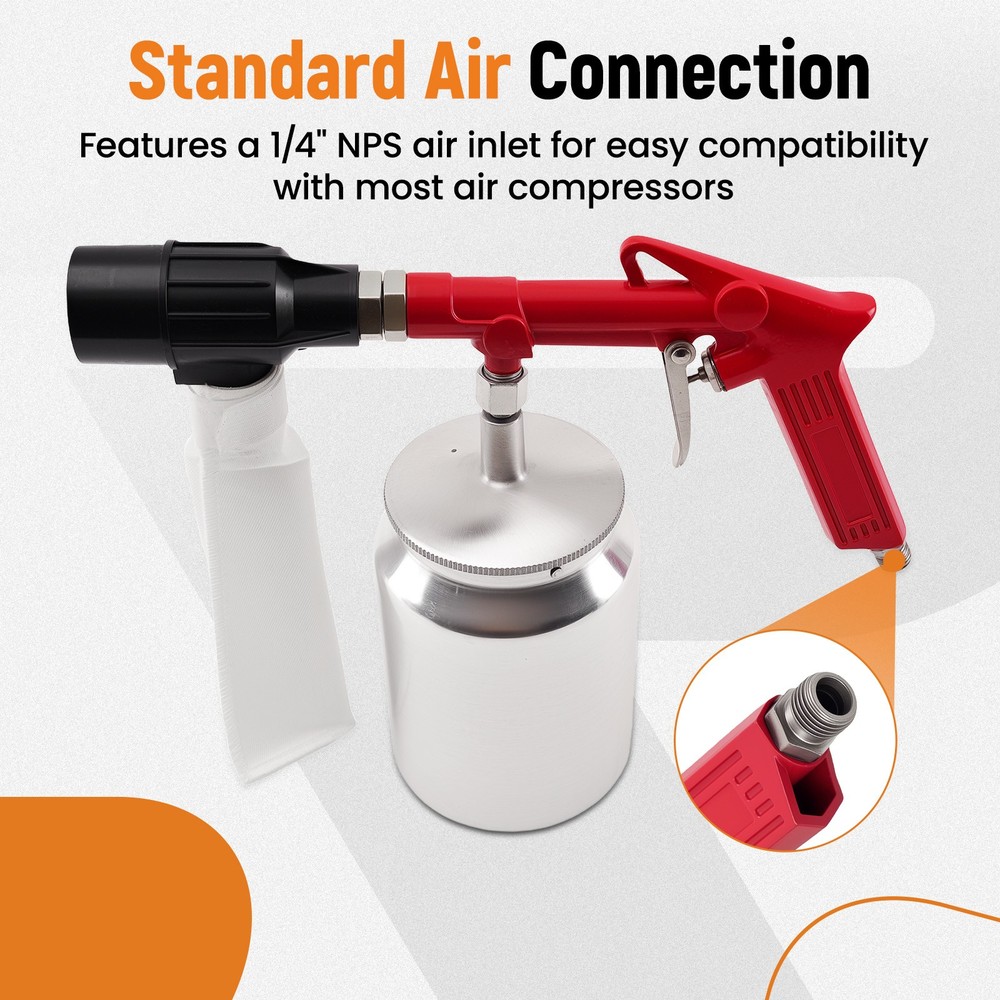 Professional Sandblasting Gun Kit 2.5 Bar ABS Plastic with Recovery System
