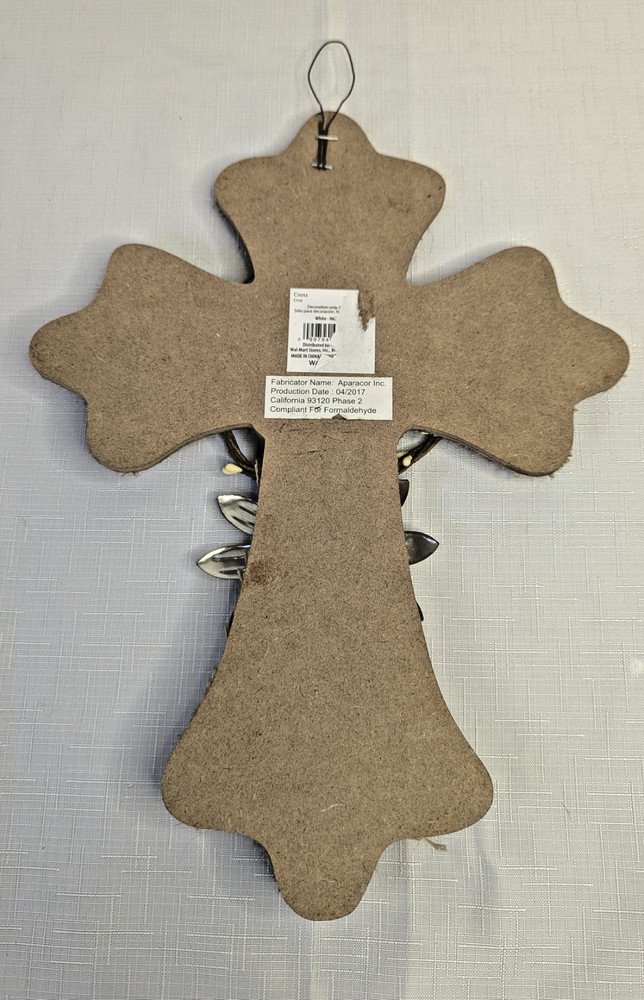 Blessings Cross with Sunflower handing decor Pre-owned