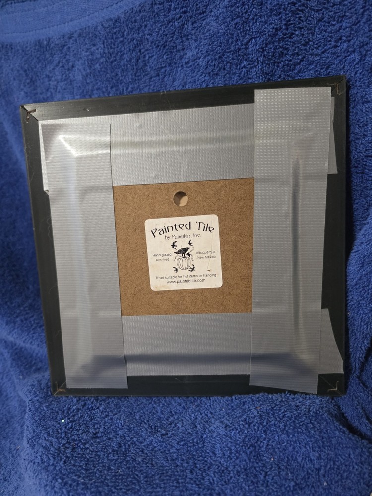 Framed Sheep Dog Ceramic Tile By Pumpkin