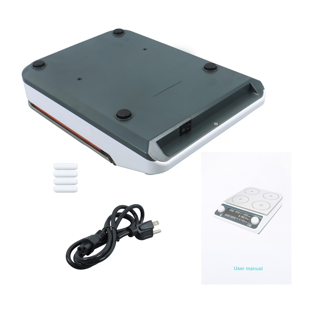 Multiple Magnetic Stirrer with Heating Function 4 Position Max Capacity 4*500ml