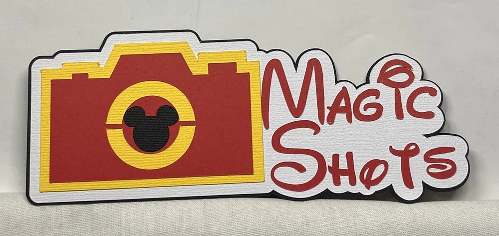 Magic Shots Title Die Cut Scrapbook Embellishment