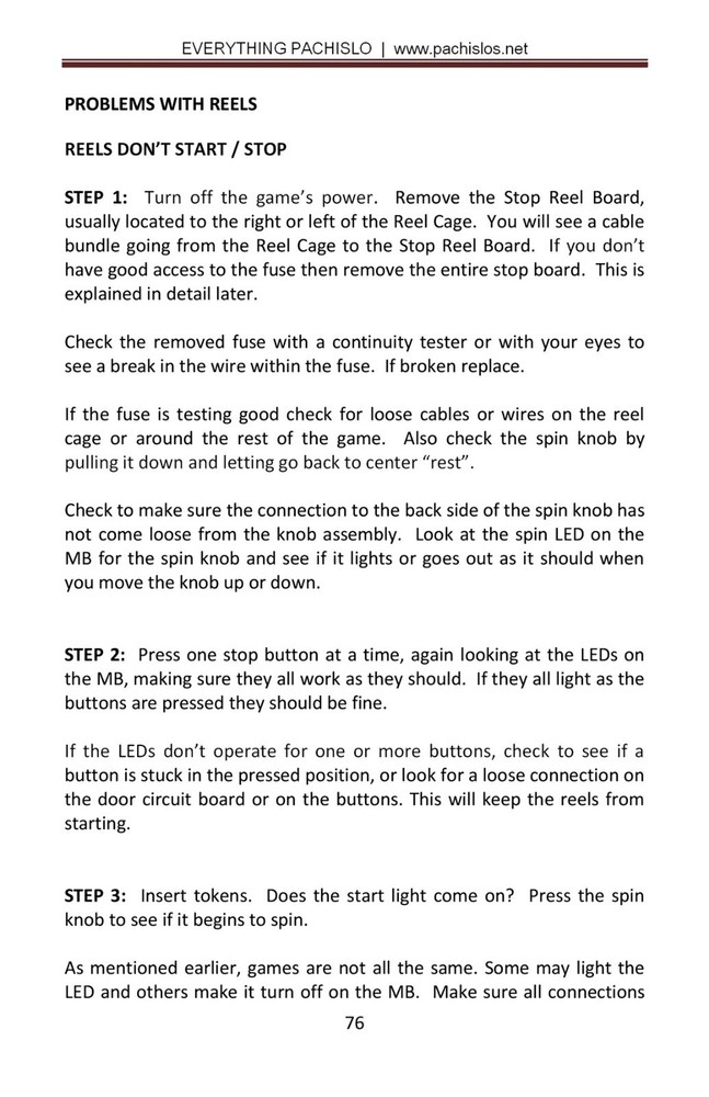 Pachislo Slot Machine Manual 900+ Pages EVERYTHING PACHISLO