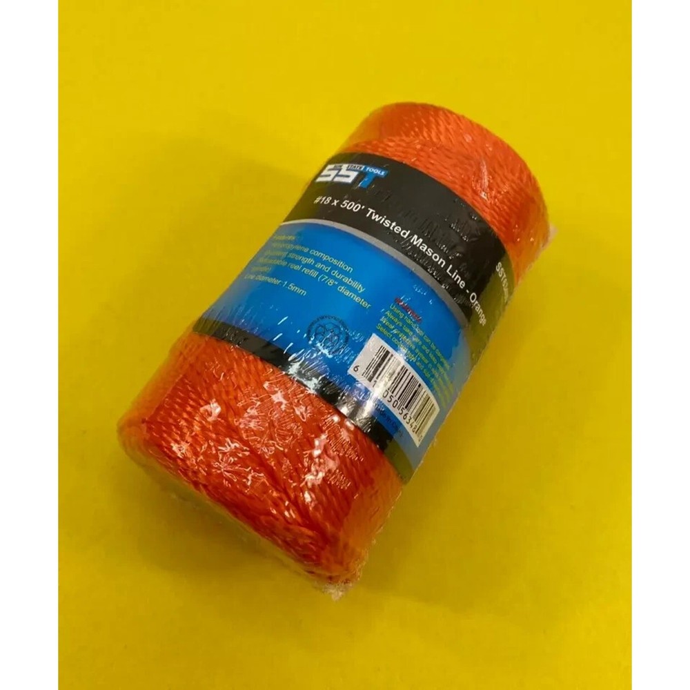 Orange String Twisted Masonry Construction Boundary Marker Layout Sight Line