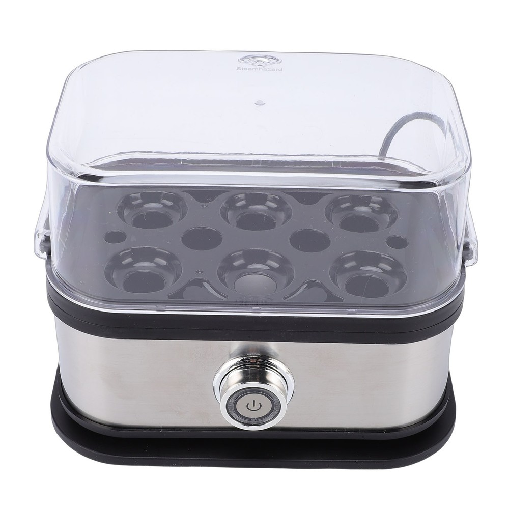 3-Egg Cooker Electric 6 Eggs Soft Medium Hard Boiled Poached Egg Maker