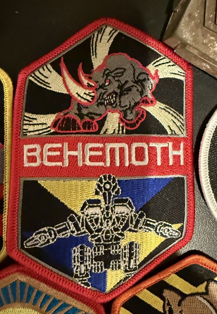 Behemoth Embroidered Patch BattleTech Virtual World Authentic