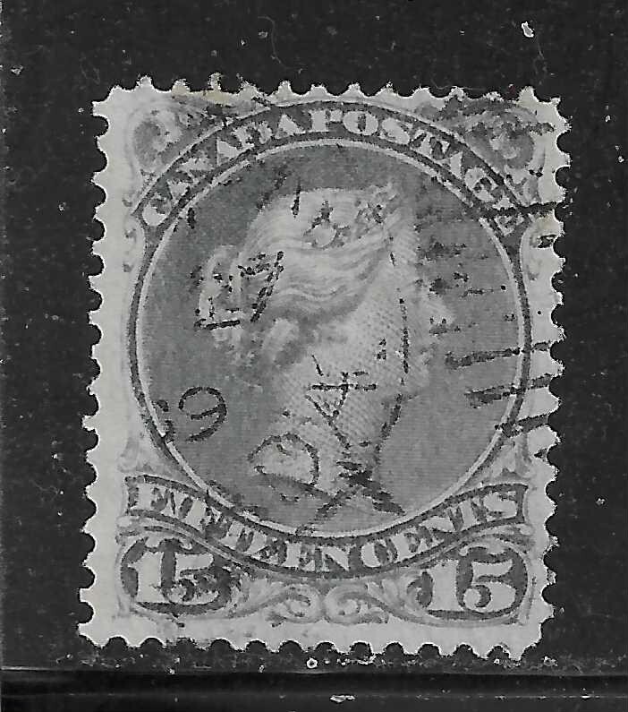 CANADA   SC30e      BLUE       1 USED STAMPS