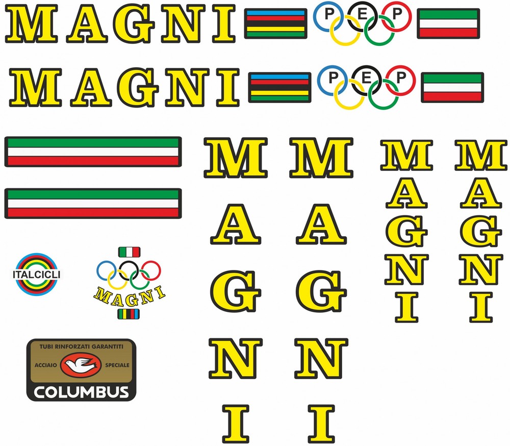 MAGNI PEP Corsa 1974 Frame Stickers
