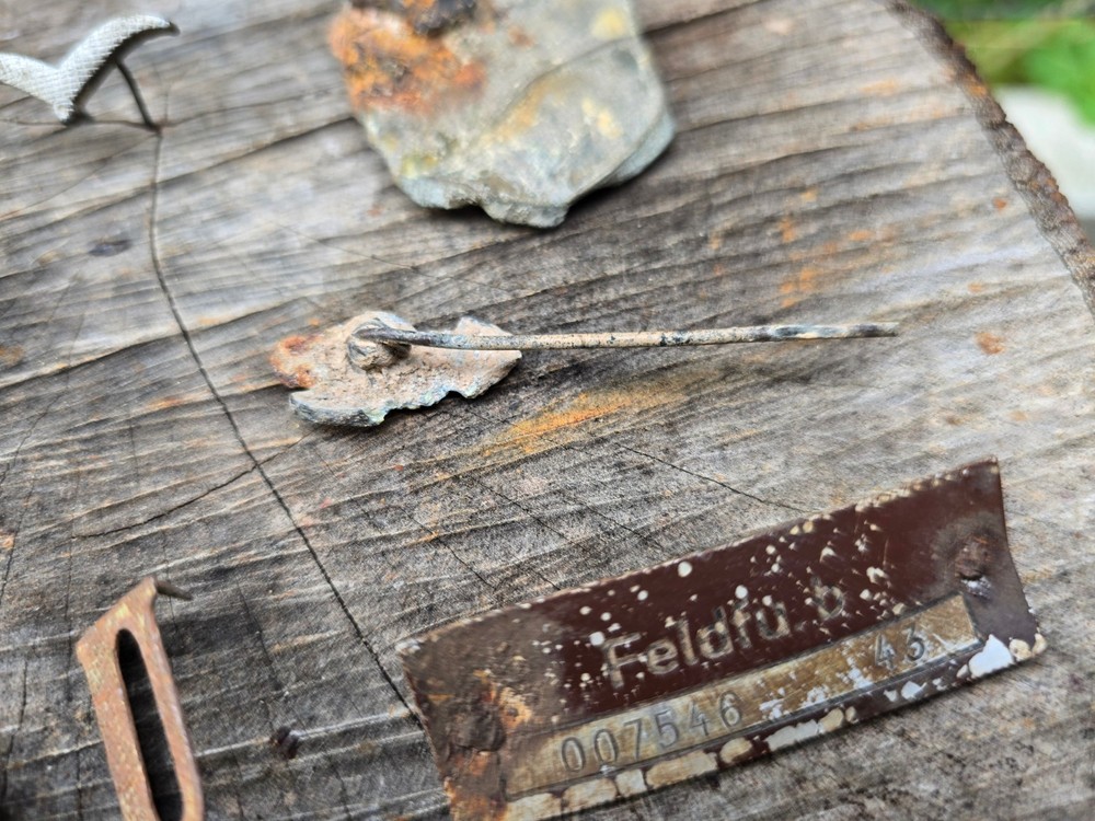 WW2 Accessories from the German bunker relic.