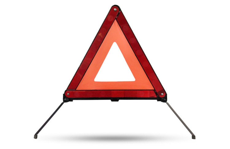 Foldable Reflective Car Warning Triangle First Aid Breakdown Safety Sign