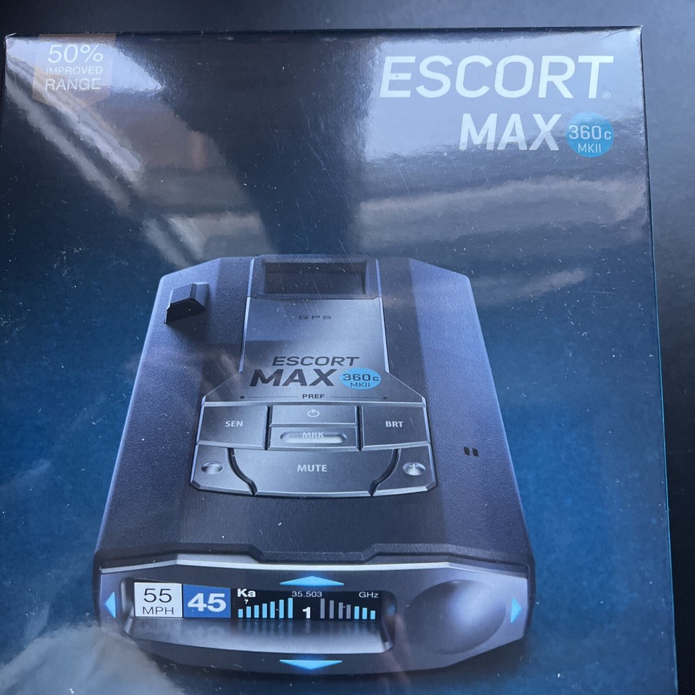 ESCORT MAX 360C MKII LASER RADAR DETECTOR SEALED-