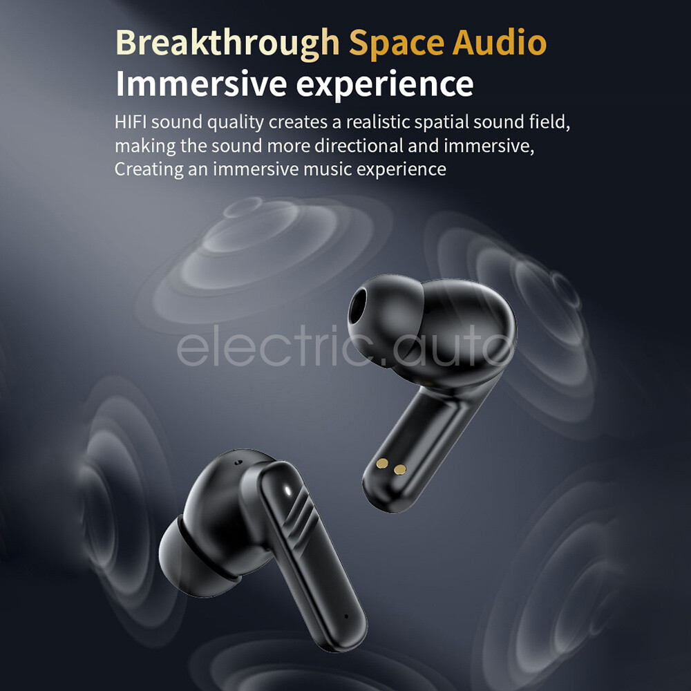 Bluetooth 5.4 Earphone Full Touch Screen TWS Wireless Earbuds Noise Reduction