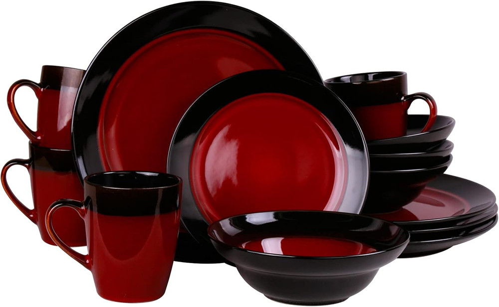 El Tanizia 16Piece High Gloss Dinnerware Set, 16Pc