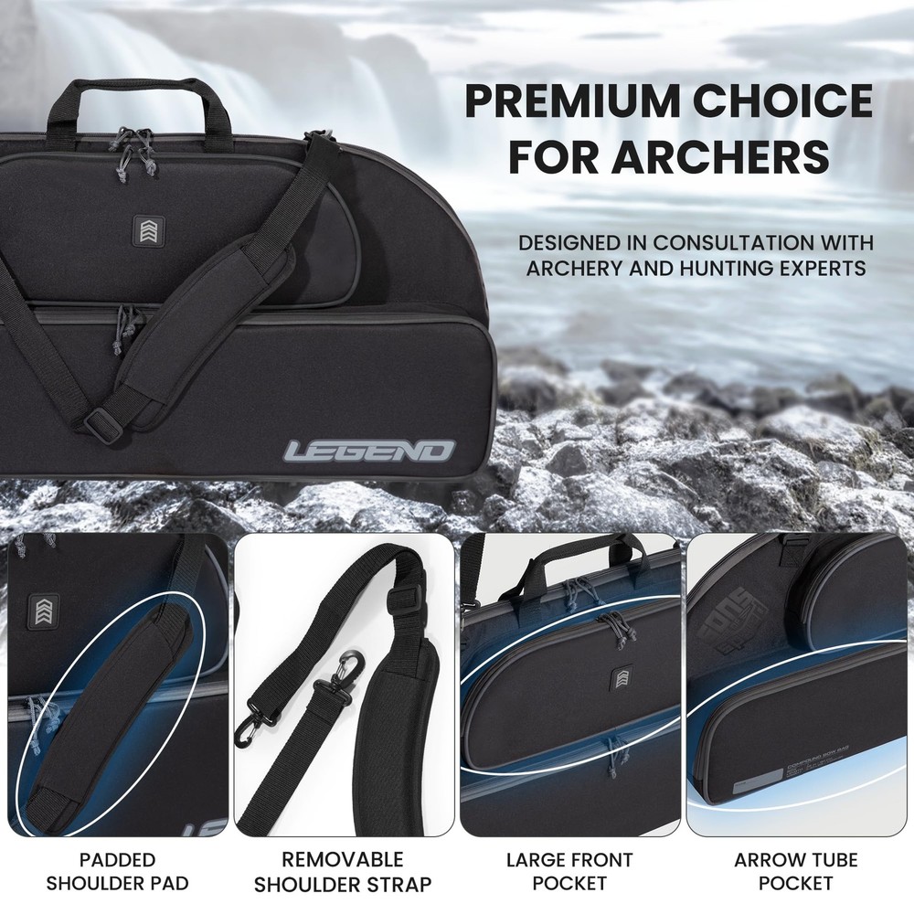 Legend Bowarmor 92 Soft Compound Bow Case - Lightweight Youth Bow Bag, Premiu...