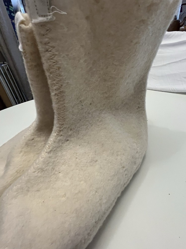 NOS 100% Wool Military Boot Liners Medium